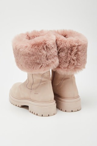 Bottines fourrées en cuir Iridea Rose