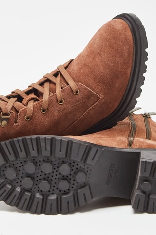 Bottines en nubuck Damiana Camel