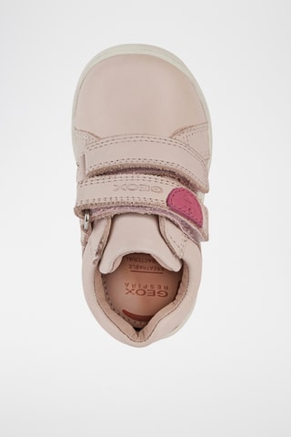 Bottines en cuir nappa Macchia - Rose poudré