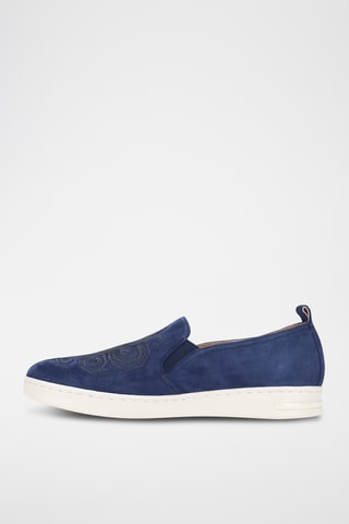 Slip-on en nubuck Jaysen - Bleu marine