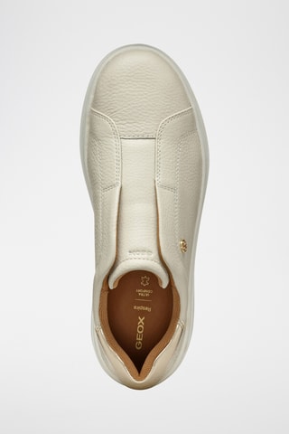 Slip-on en cuir Spherica - Ecru et doré