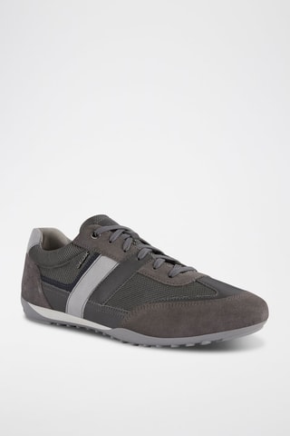 Baskets en cuir Wells - Gris