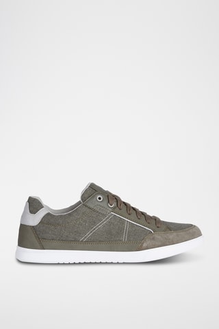 Baskets en cuir Walee - Vert olive