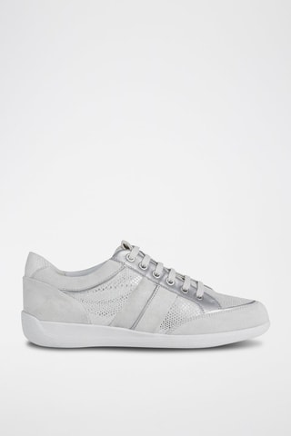 Baskets en cuir Myria Ecru