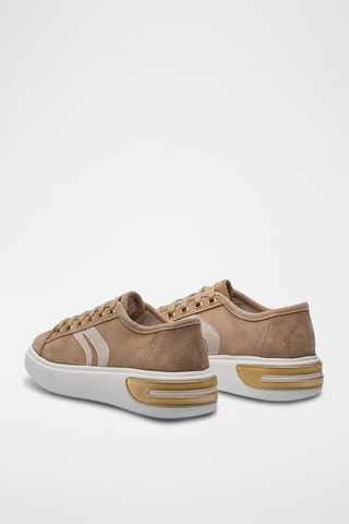 Baskets plateformes en cuir Ottaya - Taupe