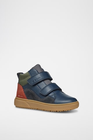 Baskets montantes en cuir Theleven - Gris foncé