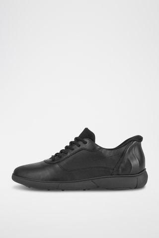 Baskets en cuir nappa Nebula - Noir