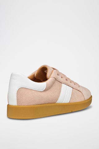 Baskets en cuir de veau nubuck Meleda - Rose