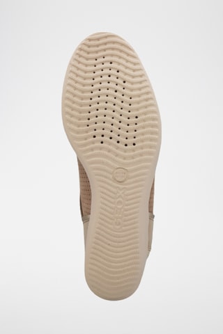 Baskets compensées en cuir Stardust - Taupe et marron clair