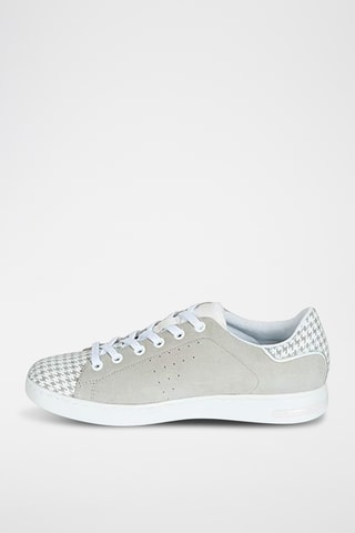 Baskets en nubuck Jaysen - Gris clair et blanc