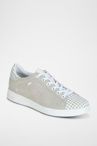 Baskets en nubuck Jaysen - Gris clair et blanc