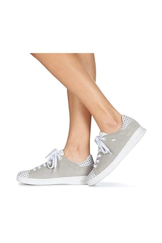 Baskets en nubuck Jaysen - Gris clair et blanc