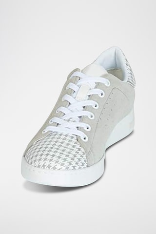 Baskets en nubuck Jaysen - Gris clair et blanc