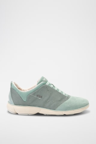 Baskets en nubuck Nebula - Vert d’eau