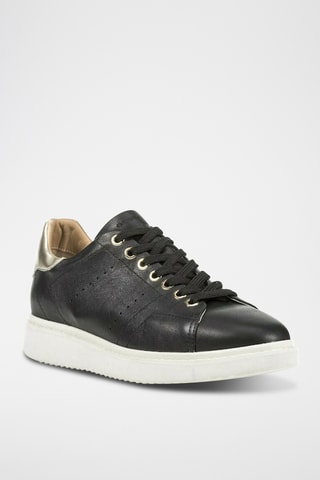 Baskets en cuir Thymar - Noir