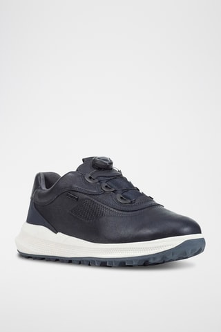 Baskets en cuir - Bleu marine
