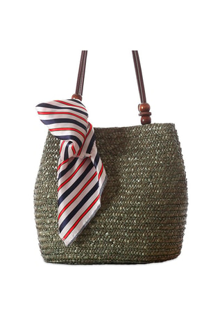 Bolso de rafia Toulon - Verde