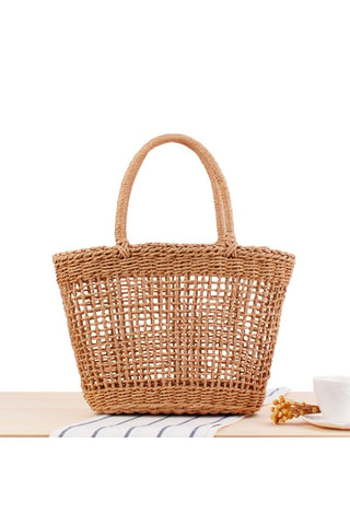 Bolso de rafia Sète - Marrón