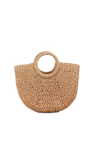 Bolso de rafia Cassis - Marrón
