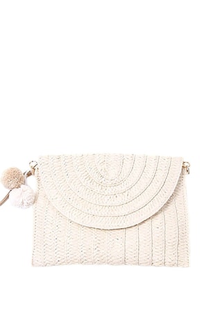 Bolso de mano de rafia Aubagne - Beige