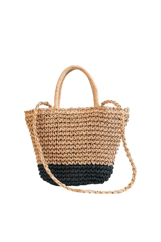 Bolso de rafia Perpignan - Marrón