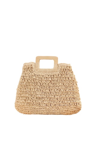 Bolso de rafia Antibes - Beige