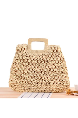 Bolso de rafia Antibes - Beige