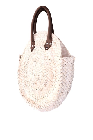 Bolso de rafia de maíz Mengwi - Beige