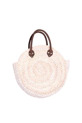 Bolso de rafia de maíz Mengwi - Beige