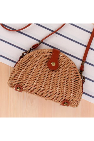 Bandolera de rafia Avignon - Beige