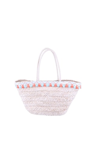 Bolso de rafia Juarez - Rojo