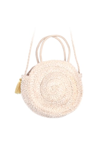 Bolso de rafia de maíz Melaya - Beige