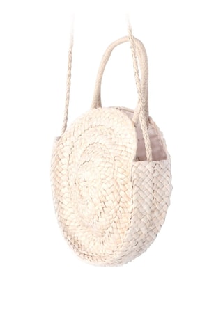 Bolso de rafia de maíz Melaya - Beige