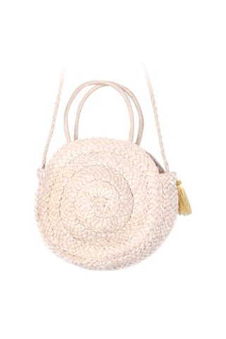 Bolso de rafia de maíz Melaya - Beige