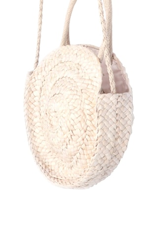 Bolso de rafia de maíz Melaya - Beige