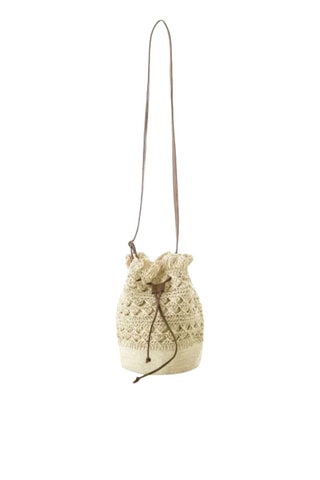 Bandolera de rafia Pau - Marrón