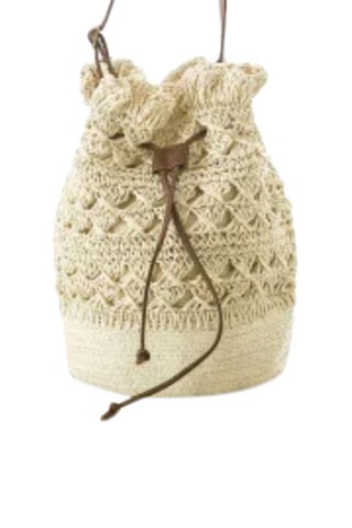 Bandolera de rafia Pau - Marrón