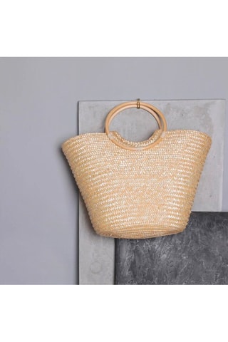 Bolso de rafia Grasse - Beige