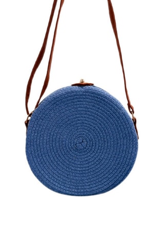 Bandolera de rafia Dax - Azul