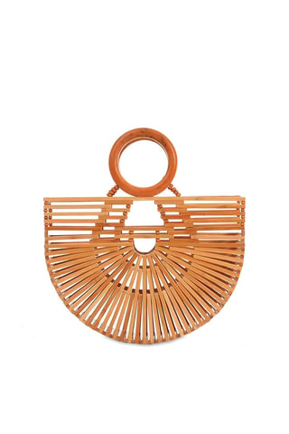 Bolso de bambú Deauville - Beige