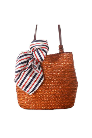 Bolso de rafia Toulon - Marrón