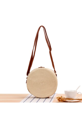 Bandolera de rafia Dax - Beige