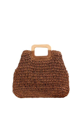 Bolso de rafia Antibes - Marrón