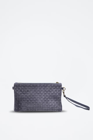 Cartera de piel Catarina - Gris