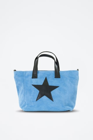 Borsa a mano in pelle Samantha - Blu