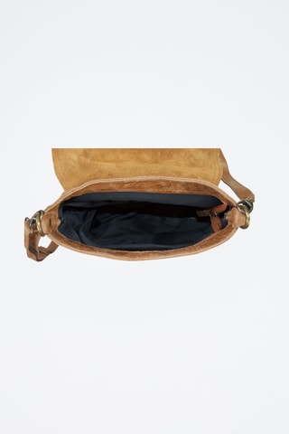 Bandolera de nobuk Yara - Marrón