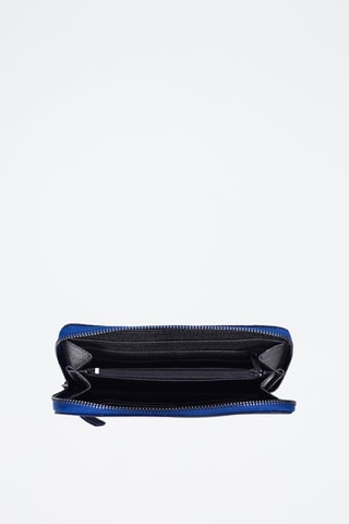 Cartera de nobuk Casey - Azul oscuro