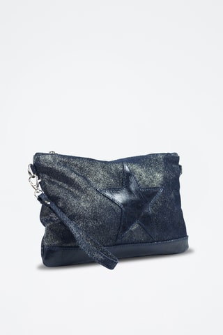 Bolso de mano de nobuk Floriane - Azul marino