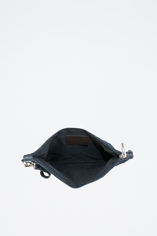 Bolso de mano de nobuk Floriane - Azul marino