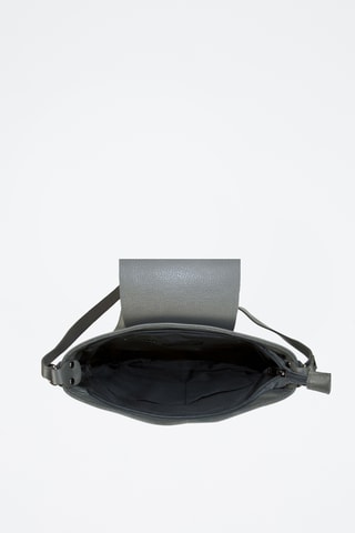 Bandolera de piel Oriane - Gris